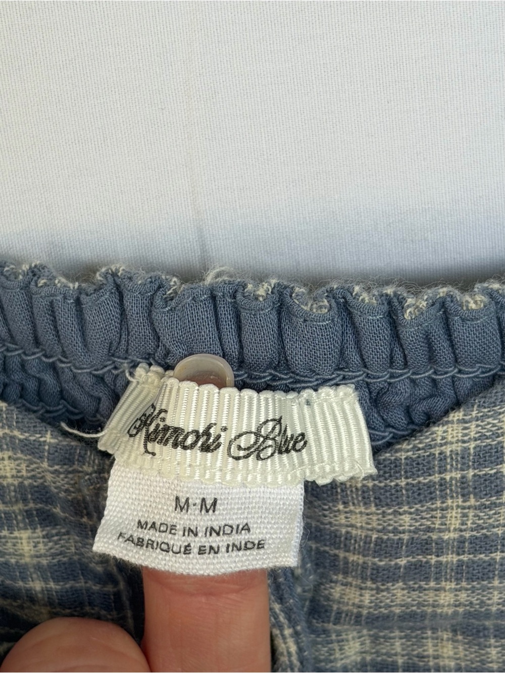Kimchi Blue Gingham Milkmaid Cottagecore Mini Dress M 100% Cotton - Picture 3 of 6